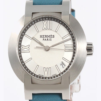 HERMES エルメス時計コピー ノマード NO1210.230.WJE レザー ブルージーン/シルバー レディース